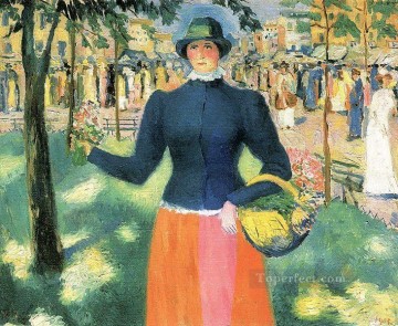 Kazimir Malevich Painting - flowergirl Kazimir Malevich